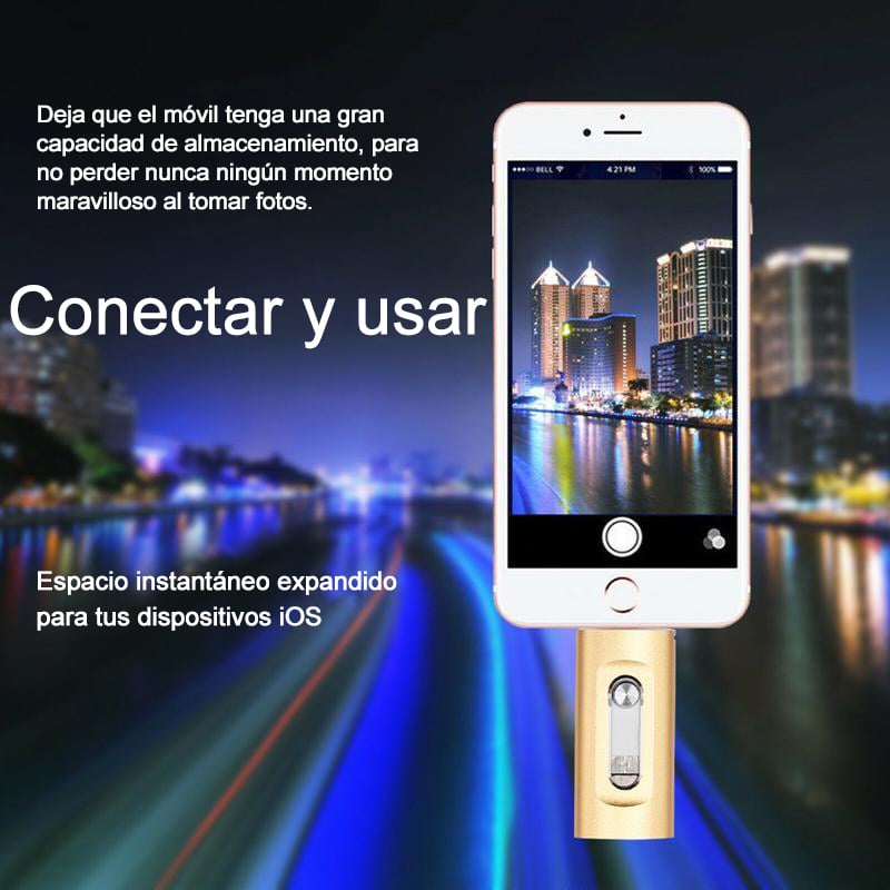 🎁ÚLTIMO DÍA 49% OFF⚡Unidad Flash 3 en 1, Almacenamiento de Memoria USB 3.0 Portátil de Alta Velocidad 128GB
