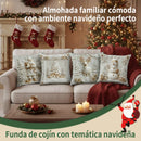 🎄🎁Covertores para cojines con temática navideña - Impresión realista | Set x4 uds