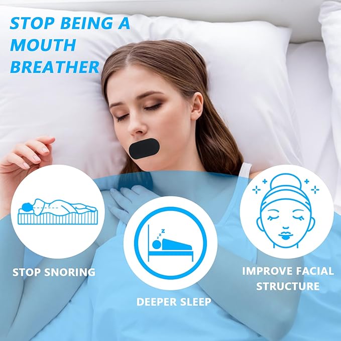 Parche bucal + Tira nasal StaySharp 🇺🇸 (Mouth tape + Nose strips)