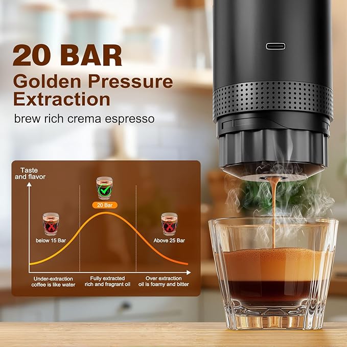 Cafetera eléctrica portátil 3 en 1