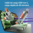 🔥2025 Hot venta 49% OFF 🔥Cable de carga USB 4 en 1 carga rápida MAX 240W