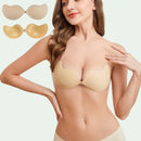 NudeUp™ | Strapless Push Up - Brasier Sujetador Invisible de Silicona Reutilizable sin tirantes (Pack de 3 pares)