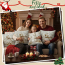 🎄🎁Covertores para cojines con temática navideña - Impresión realista | Set x4 uds